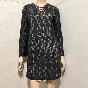Alison Andrews Black Lace Dress size M
